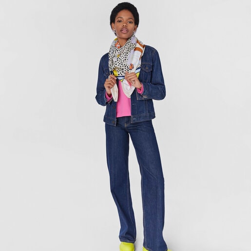 Foulard beige papillons TOUS Modlin