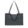 Μεγάλη τσάντα shopper TOUS MANIFESTO από δέρμα σε σκούρο γκρι χρώμα