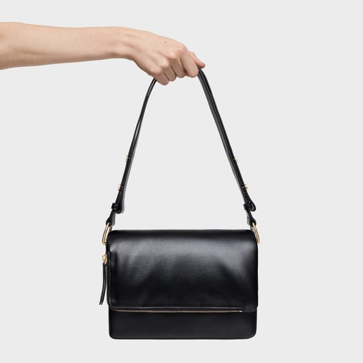 Medium black Crossbody bag TOUS Audree Soft