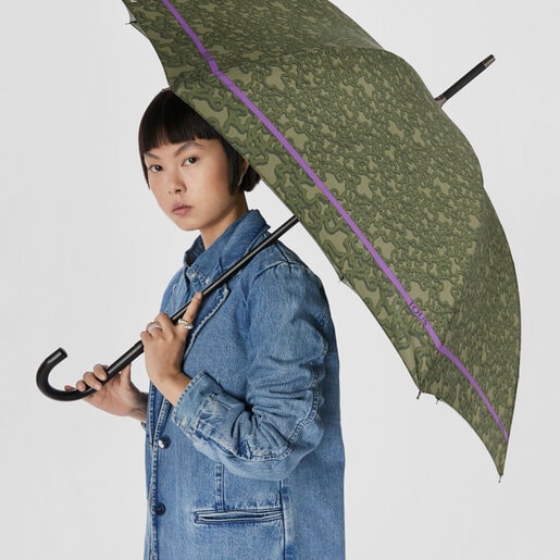 Large khaki-colored Kaos Mini Evolution Umbrella