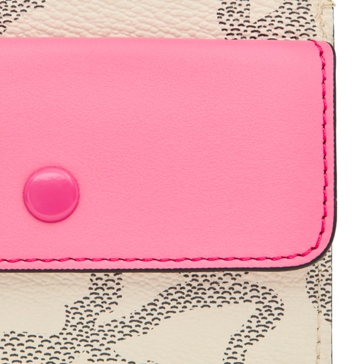 Beige and pink Kaos Legacy Cardholder