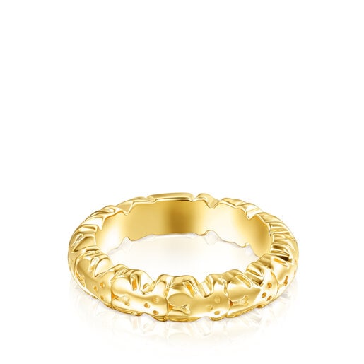 טבעת Straight אקסטרה-לארג' עשויה ורמיל כסף