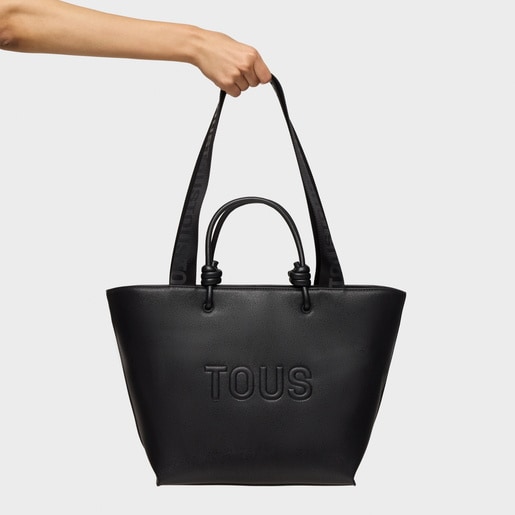 Capazo mediano negro TOUS La Rue New