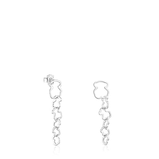 Boucles d'oreilles motif ourson TOUS Carrusel longues