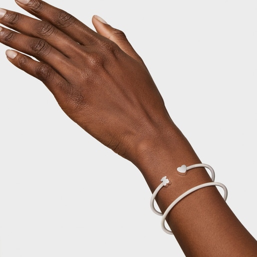 إسورة مزدوجة من الفضة من تشكيلة Icon Mesh