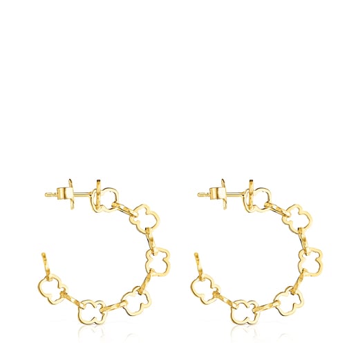 Boucles d'oreilles anneau motif TOUS Carrusel