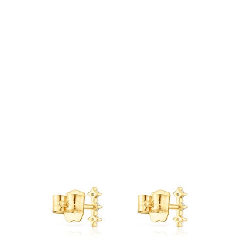 Boucles d'oreilles Les Classiques barrette en or et diamants