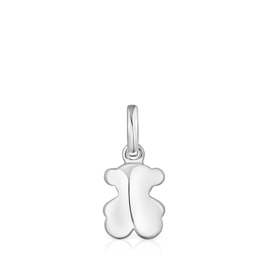 Silver Bold Motif bear Pendant