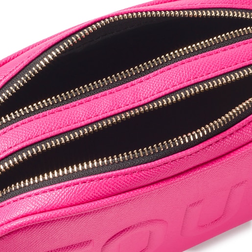 Fuchsia-colored TOUS La Rue Crossbody reporter bag