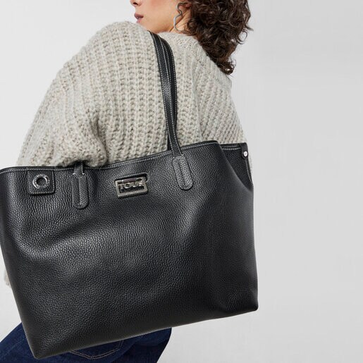 Black leather TOUS Legacy Tote bag