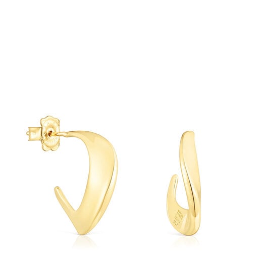 Silver vermeil Hoop earrings Gregal