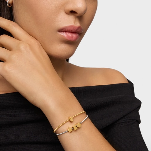 7mm 18kt gold plating over silver girl motif Charm TOUS Basics