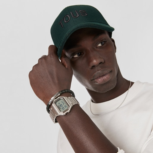 Bel-Air Digital watch with steel strap