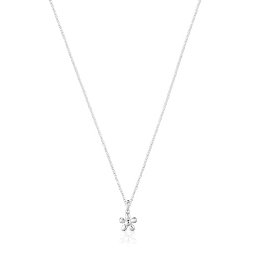 TOUS トウス ネックレストップ 3個セット 花モチーフ シルバー ♡ 十字架モチーフを添えたシルバーのショートネックレス TOUS