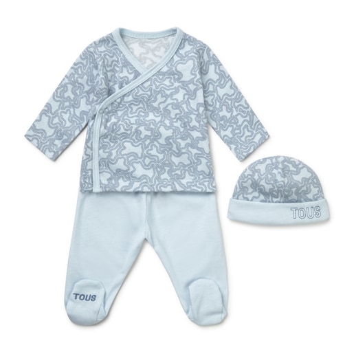 Newborn baby set in KaosP sky blue