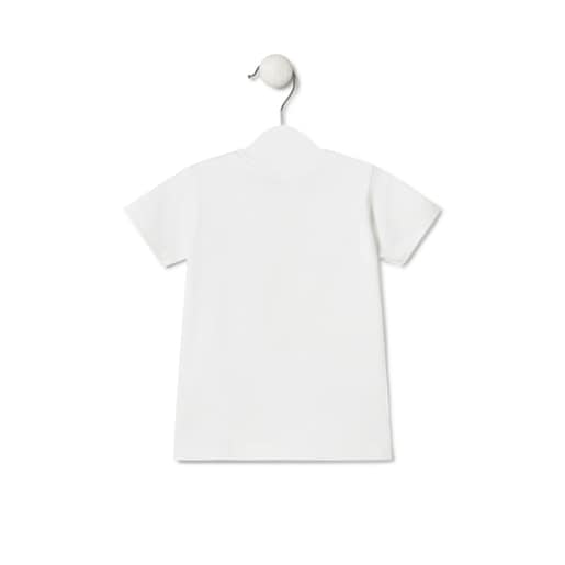 Girls beach t-shirt in Puff pink