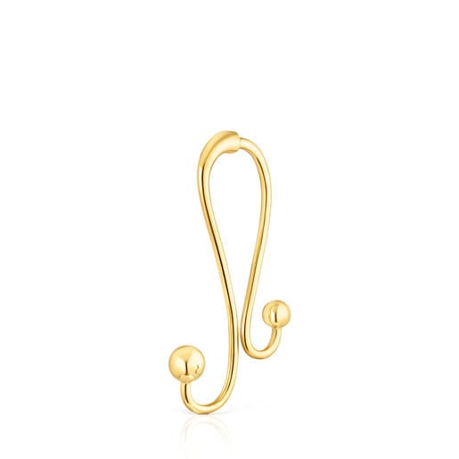 Long silver vermeil Plump 1/2 Earring | TOUS