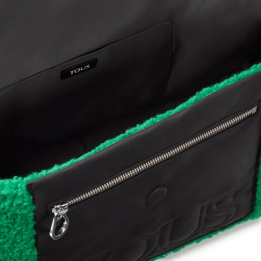 Large green TOUS Empire Fur Crossbody bag TOUS