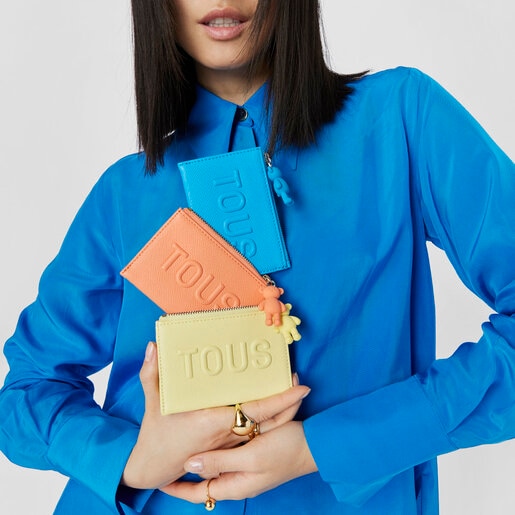 ブルーのカードホルダー TOUS La Rue
