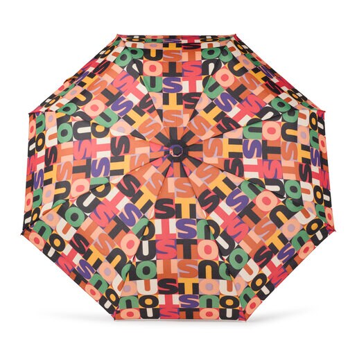 ブラックの折りたたみ傘 TOUS Mimic