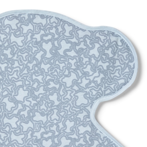 Bear-shaped travel changing mat in KaosP sky blue