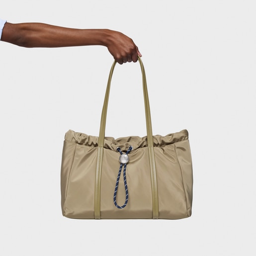 Olive green Tote bag Empire Soft