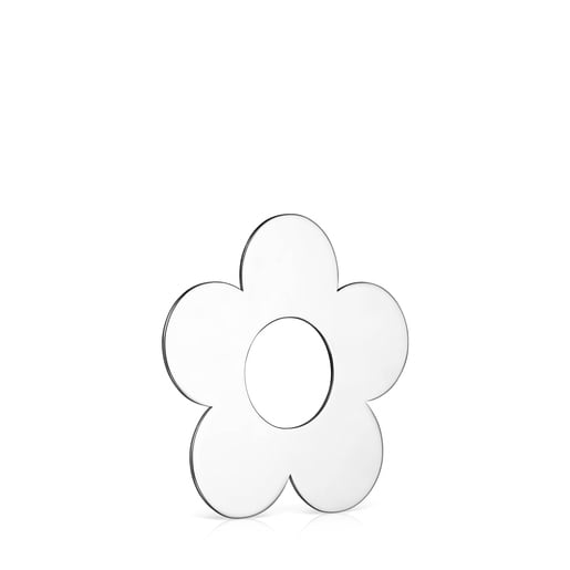 Pendentif Hold Metal grand fleur en Argent