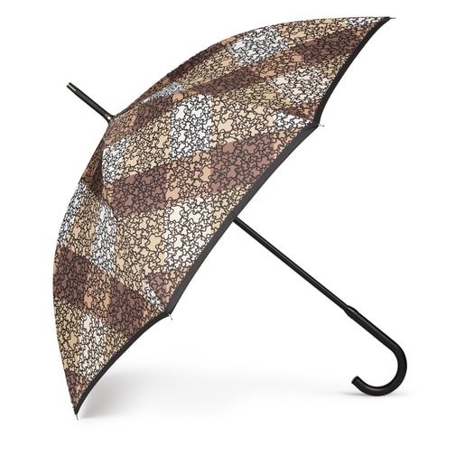 Parapluie Kaos Mini Stamp grand marron