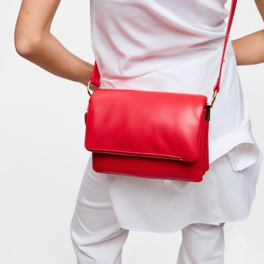 Medium red Crossbody bag TOUS Audree Soft