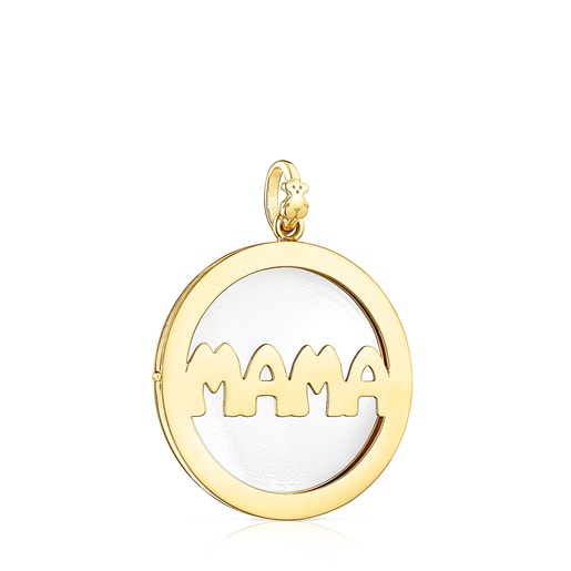 Large Silver Vermeil TOUS Mama Pendant