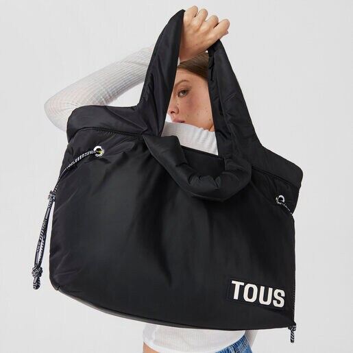 Large black Tote bag TOUS Carol Soft