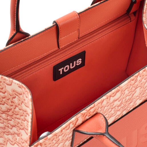 Μεσαίου μεγέθους τσάντα shopper Amaya Kaos Mini Evolution σε πορτοκαλί χρώμα