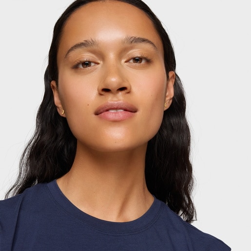 Moon Earrings with 18kt gold plating over silver TOUS Motifs