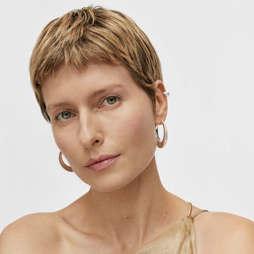 Silver earcuff Dybe