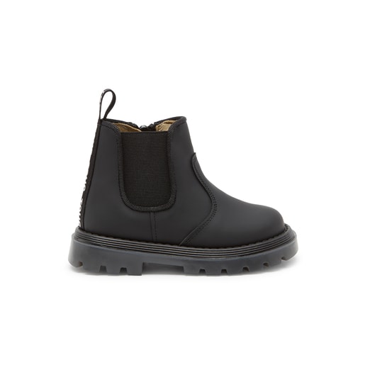 Tous - Baby Ankle Boots In Run Black - Textil