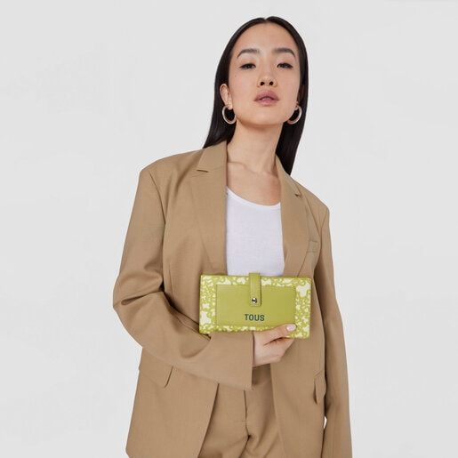 Lime green Kaos Mini Evolution Pocket wallet | TOUS