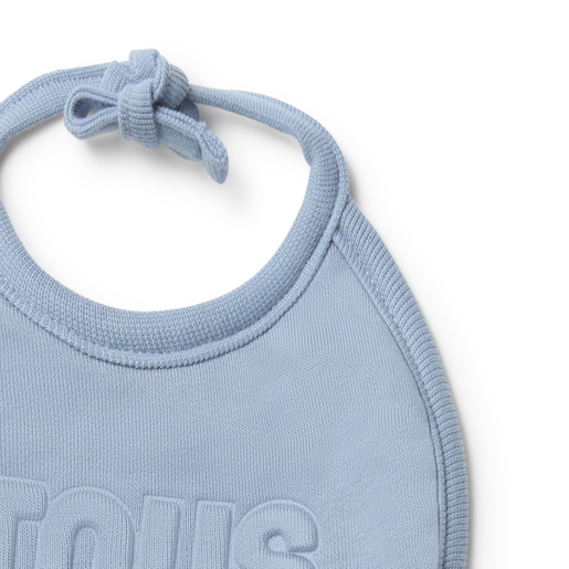 Set of 2 baby bibs in Classic blue