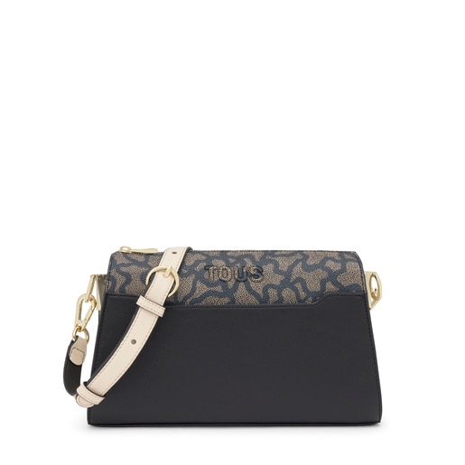 حقيبة متوسطة الحجم بحزام يلتف حول الجسم باللون الأسود من Kaos Icon