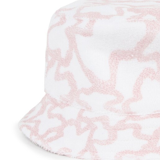 Gorro de bebé de rizo Kaos rosa
