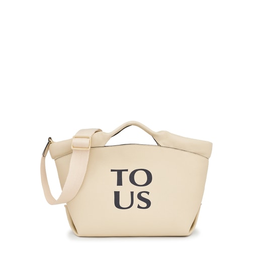 Medium beige leather TOUS Balloon Tote bag