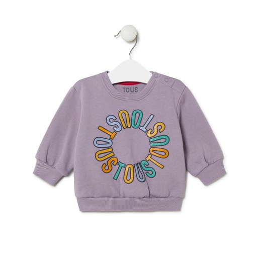 Circular TOUS logo sweatshirt in Casual lilac