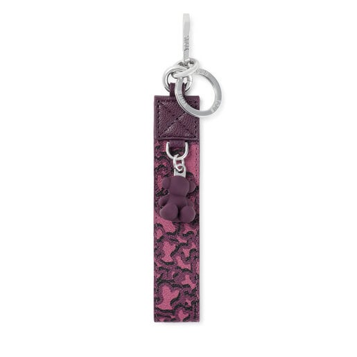 Burgundy-colored Ribbon Key ring Kaos Mini