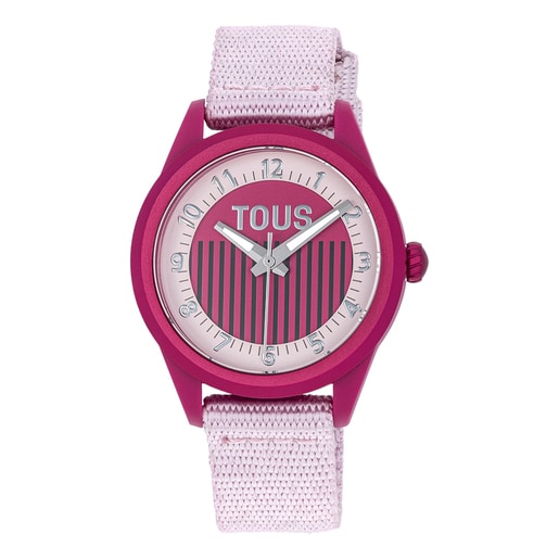 Montre analogique rose Vibrant Sun