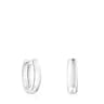 Pendientes TOUS Basics oval de plata