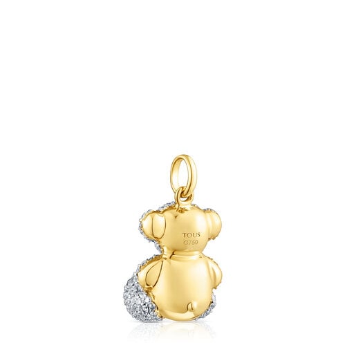 Pendentif ourson Bold Bear diamants 1,30 ct et or