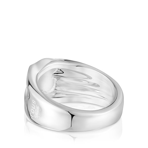 Silver bear 10 mm Signet ring Sweet Dolls