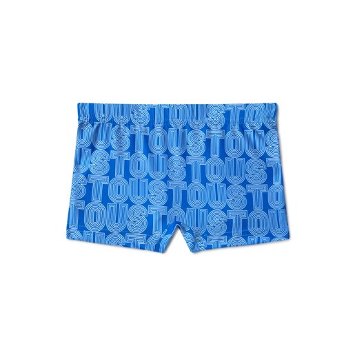 Boys swimming trunks in Line blue