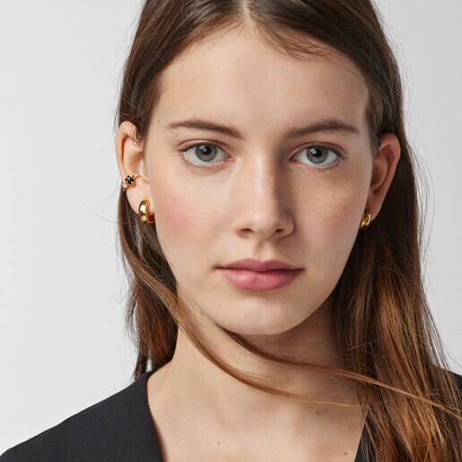 Каффа Glaring из вермеля с ониксом и цирконием