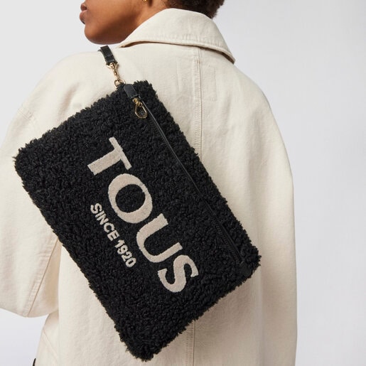 Черный клатч Amaya Warm