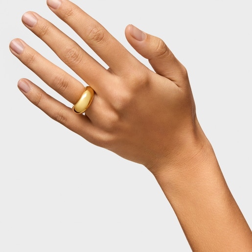 Vermeil Silver TOUS Warm Ring 1cm